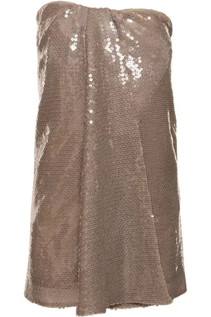 16Arlington Mirai Sequined Strapless Mini Dress