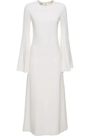 Giambattista Valli Crepe Long Sleeve Maxi Dress