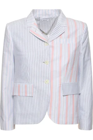 Thom Browne Striped Cotton Oxford Jacket