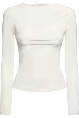 16Arlington Nubria Velvet Long Sleeve Crop Top