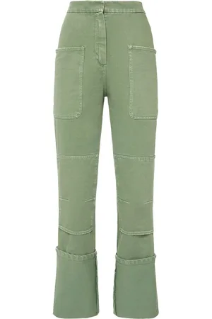 Max Mara Facella High Waist Cotton Drill Pants