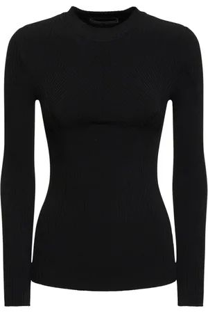 Alberta Ferretti Ribbed Stretch Viscose Sweater