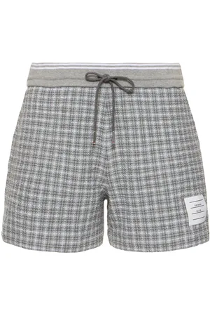 Thom Browne Cotton Tweed Drawstring Shorts