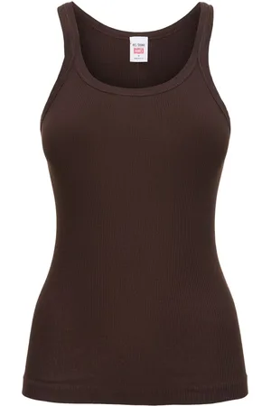 RE/DONE Ribbed Cotton Tank Top