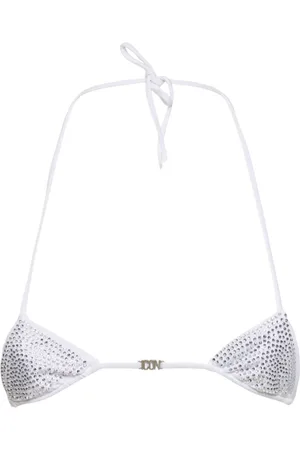 Dsquared2 Icon Embellished Lycra Bikini Top
