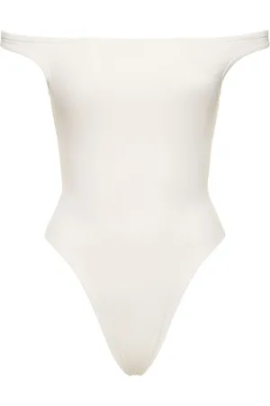 DAVID KOMA Off-the-shoulder Ribbed Jersey Bodysuit