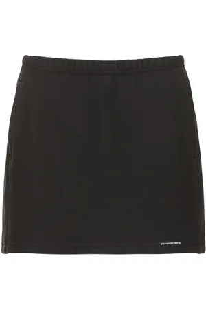 Alexander Wang Cotton Mini Skirt W/ Elasticated Band