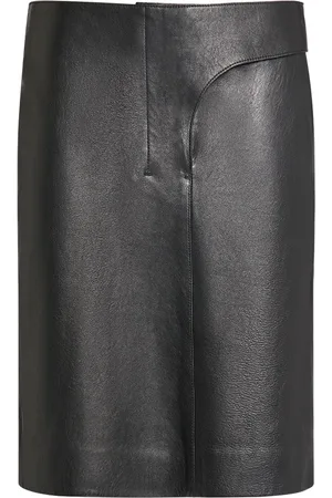Jacquemus La Jupe Obra Cuir Leather Pencil Skirt