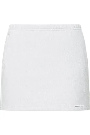 Alexander Wang Cotton Mini Skirt W/ Elasticated Band