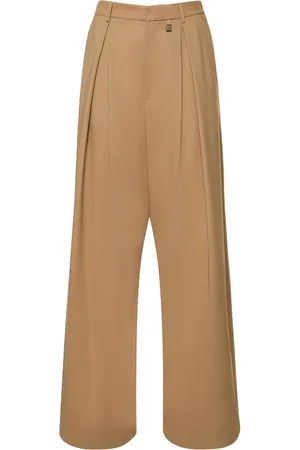 GIUSEPPE DI MORABITO Stretch Wool Wide Pants