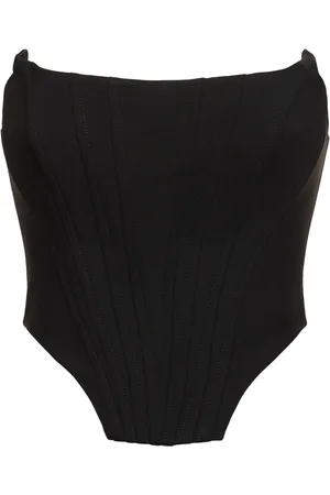 GIUSEPPE DI MORABITO Stretch Wool Bustier Top