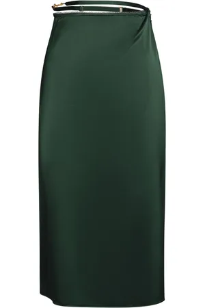 Jacquemus La Jupe Notte Satin Midi Skirt