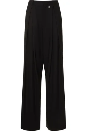 GIUSEPPE DI MORABITO Stretch Wool Wide Pants