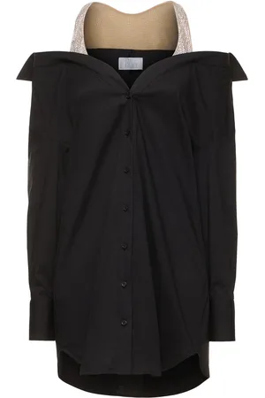 GIUSEPPE DI MORABITO Cotton Poplin Mini Dress