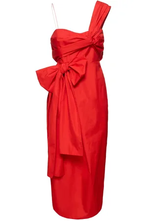 Cecilie Bahnsen Valentina One Shoulder Cotton Midi Dress