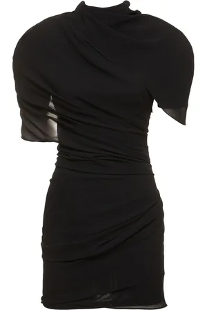 Jacquemus La Robe Castagna Draped Satin Dress