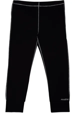 Marni Embroidered Logo Jersey Leggings