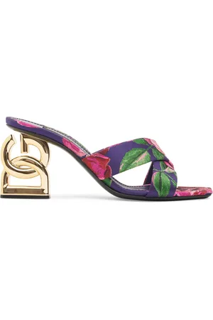 Dolce & Gabbana 75mm Keira Satin Sandal Mules