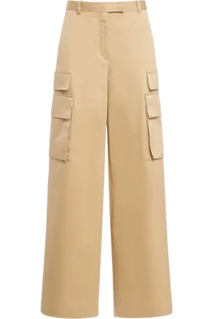 VERSACE Wide Cotton Gabardine Cargo Pants
