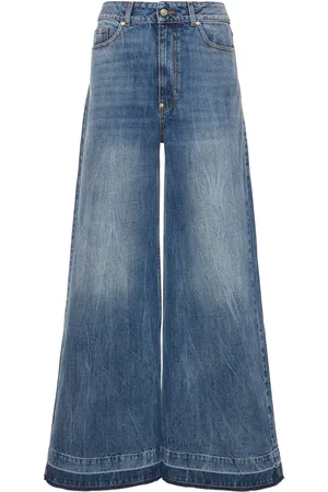 Stella McCartney Denim High Rise Wide Jeans