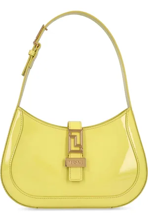 VERSACE Small Leather Hobo Bag