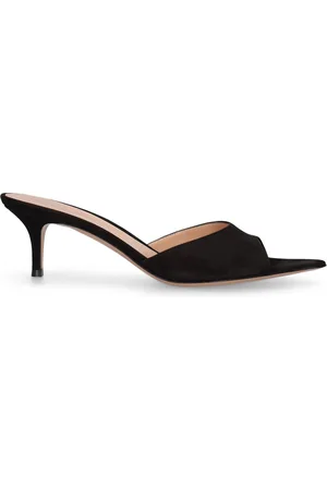 Gianvito Rossi 55mm Suede Sandal Mules