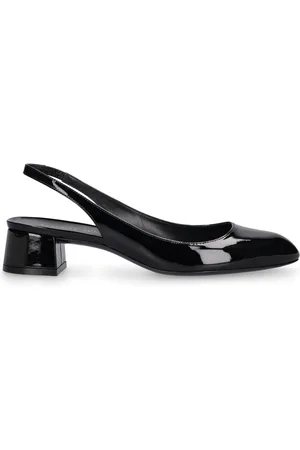 Stuart Weitzman 35mm Vivienne Patent Leather Slingbacks