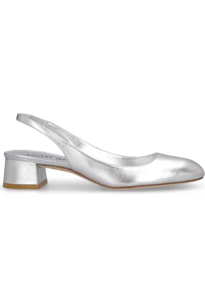 Stuart Weitzman 35mm Vivienne Metallic Leather Heels