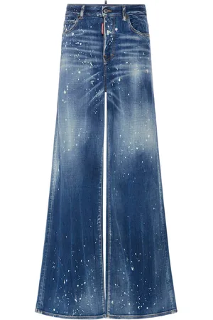 Dsquared2 Traveller Painted Wide Jeans