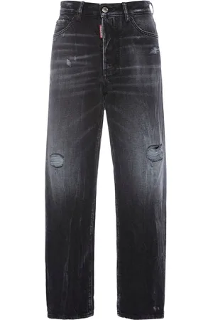 Dsquared2 Boston Distressed High Rise Crop Jeans