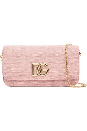 Dolce & Gabbana Raffia Chain Shoulder Bag