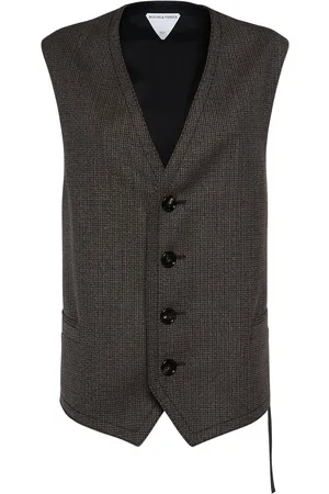 Bottega Veneta Houndstooth Wool Gilet