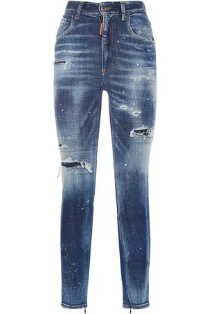 Dsquared2 Twiggy Distressed Skinny Jeans
