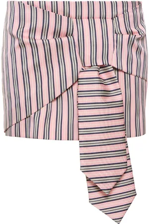 Dsquared2 Striped Jacquard Knotted Mini Skirt