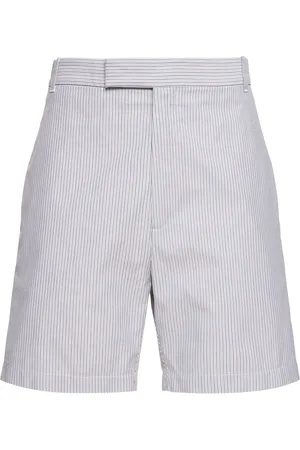 Thom Browne Cotton Straight Fit Shorts