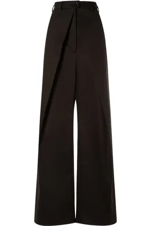 Sportmax Fanfara Cotton Twill Wide Leg Pants