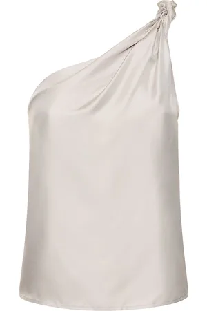 Loulou Studio Adiran Asymmetric Silk Top