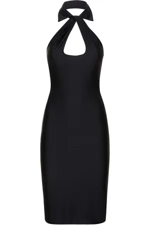 COPERNI Open Chest Stretch Jersey Midi Dress
