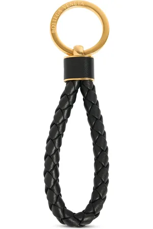 Bottega Veneta Intreccio Leather Key Ring