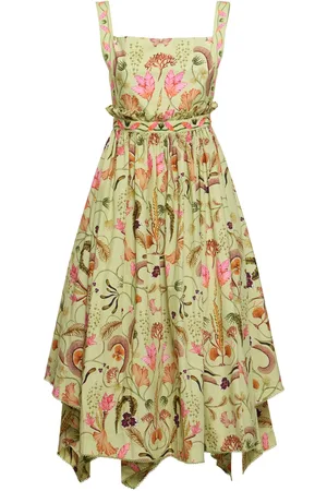 Agua by Agua Bendita Lunatus Habitat Cotton Midi Dress