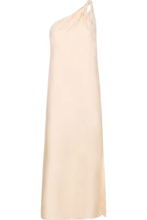 Loulou Studio Adela Asymmetric Silk Midi Dress