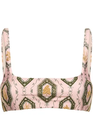 Agua by Agua Bendita Havana Calado Printed Bikini Top