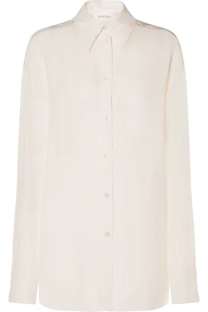 Sportmax Rovigo Silk Crepe Long Sleeve Shirt