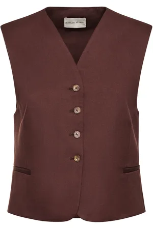 Loulou Studio Iba Cotton & Linen Vest