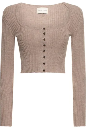 Loulou Studio Dahlia Wool Blend Crop Cardigan