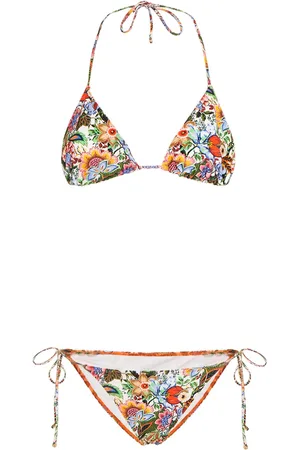 Etro Printed Lycra Triangle Bikini Set