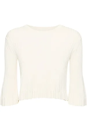 Loulou Studio Ammi Silk Blend Bell Sleeve Top