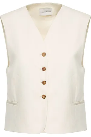 Loulou Studio Iba Cotton & Linen Vest