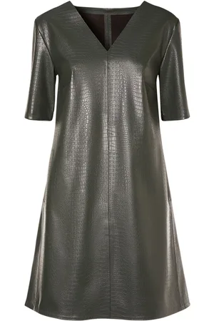 Max Mara Eliot Embossed Faux Leather Mini Dress