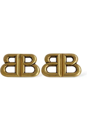 Balenciaga Monaco Brass Stud Earrings